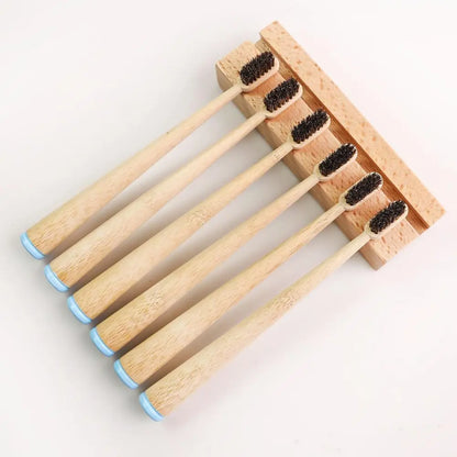 5-Pack: Real Natural Horse Hair ToothBrushes- PandaNatural™